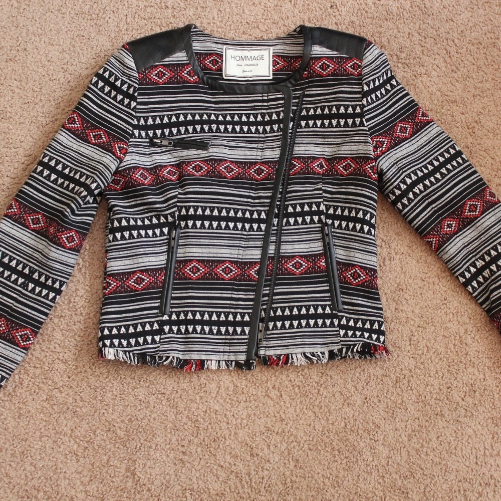 Cultural Pattern Blazer Jacket